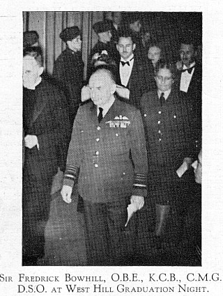 Sir Frederick Bowhill at 1942 Graduation ceremonies